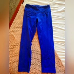 Yogalicious blue cropped yoga pants athletic workout athleisure leggings size XS